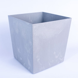 Plastikowa kwadratowa osłonka | Szary beton 28cm