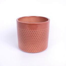 Osłonka walec kasztan lazur| 13 cm