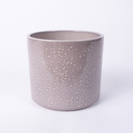 Osłonka ceramiczna szary lazur | 14 cm