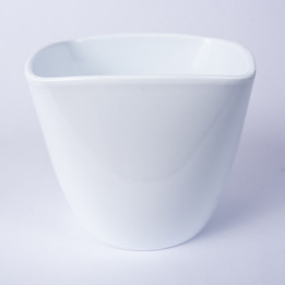 Osłonka kwadratowa biały połysk | 17 cm