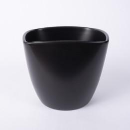 Osłonka kwadratowa czarny mat | 13 cm
