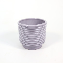 Osłonka ceramiczna Linea szary lazur ⌀8 cm | Tomaszewski