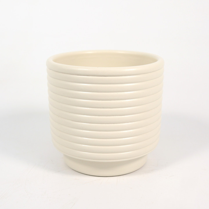 Osłonka ceramiczna Linea Antyczna biel mat ⌀8 cm | Tomaszewski