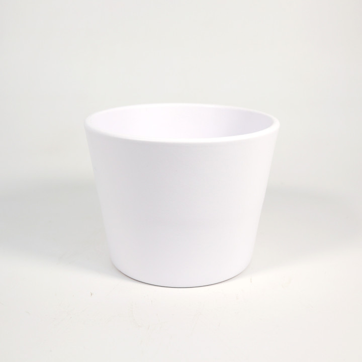 Osłonka Simple biała mat ⌀12 cm | Tomaszewski