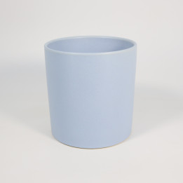 Osłonka ceramiczna cylinder błękitna ⌀13 cm | Tomaszewski