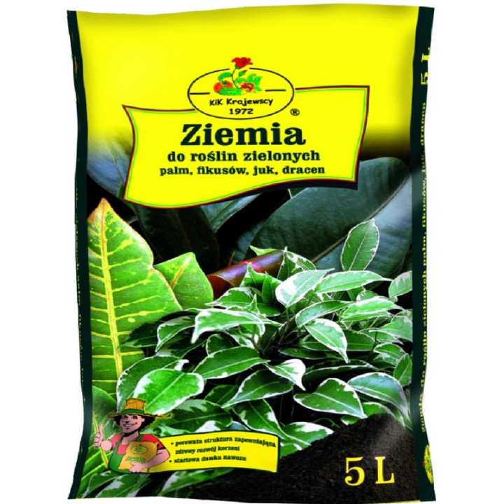 Podłoże do roślin zielonych - 5 litrów.